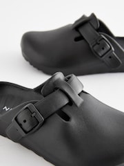 Black Buckle Clog Mules - Image 3 of 5