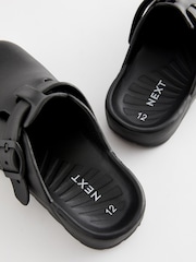 Black Buckle Clog Mules - Image 4 of 5