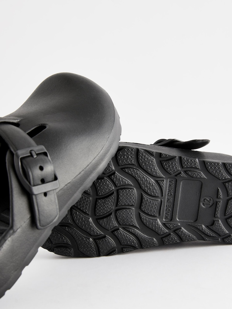 Black Buckle Clog Mules - Image 5 of 5