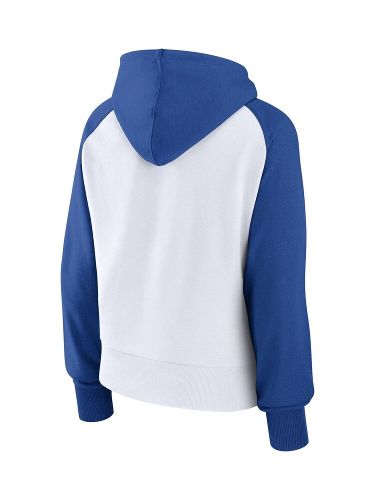 v Los Angeles Dodgers Fundamentals Fleece White Sweat Top Womens - Image 3 of 3
