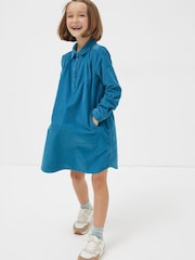 FatFace Green Chester Cord Dress - Image 1 of 4