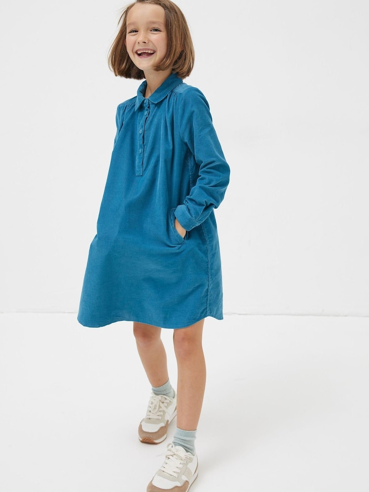 FatFace Green Chester Cord Dress - Image 1 of 4