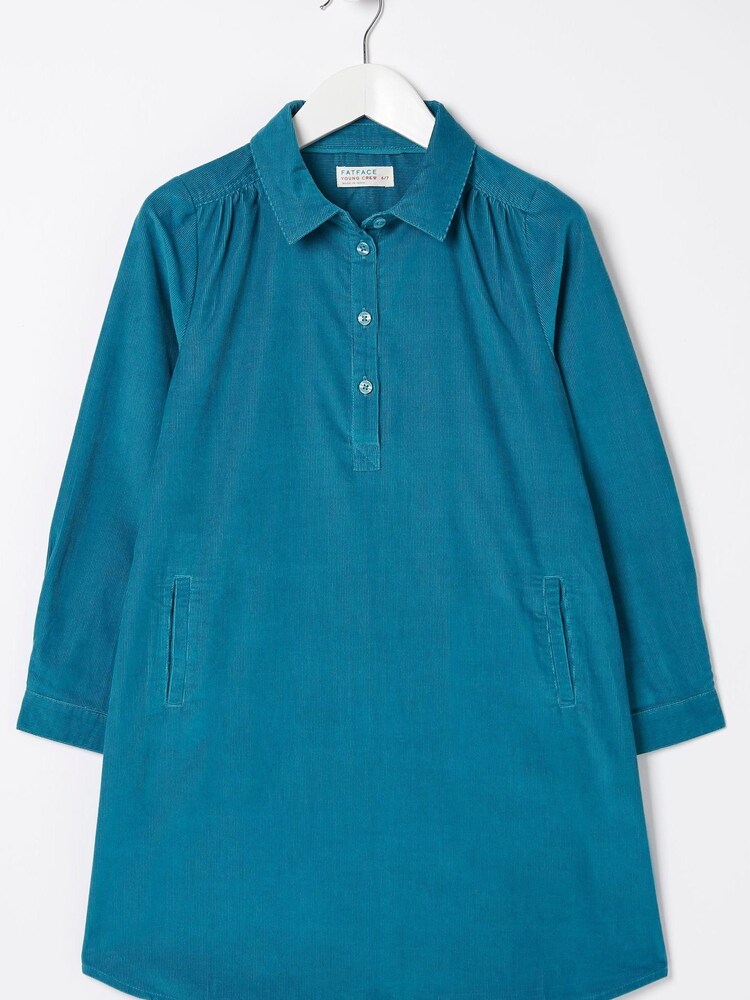 FatFace Green Chester Cord Dress - Image 4 of 4
