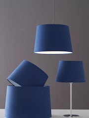 Navy Lamp Shade Ceiling Light - Image 1 of 5