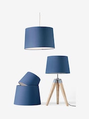 Navy Lamp Shade Ceiling Light - Image 3 of 5