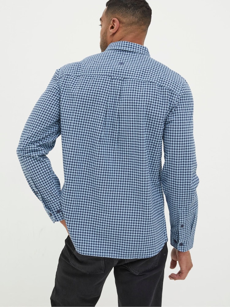 FatFace Blue Everly Gingham Shirt - Image 2 of 4