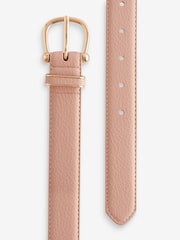 Rose Pink Essential PU Jeans Belt - Image 4 of 4