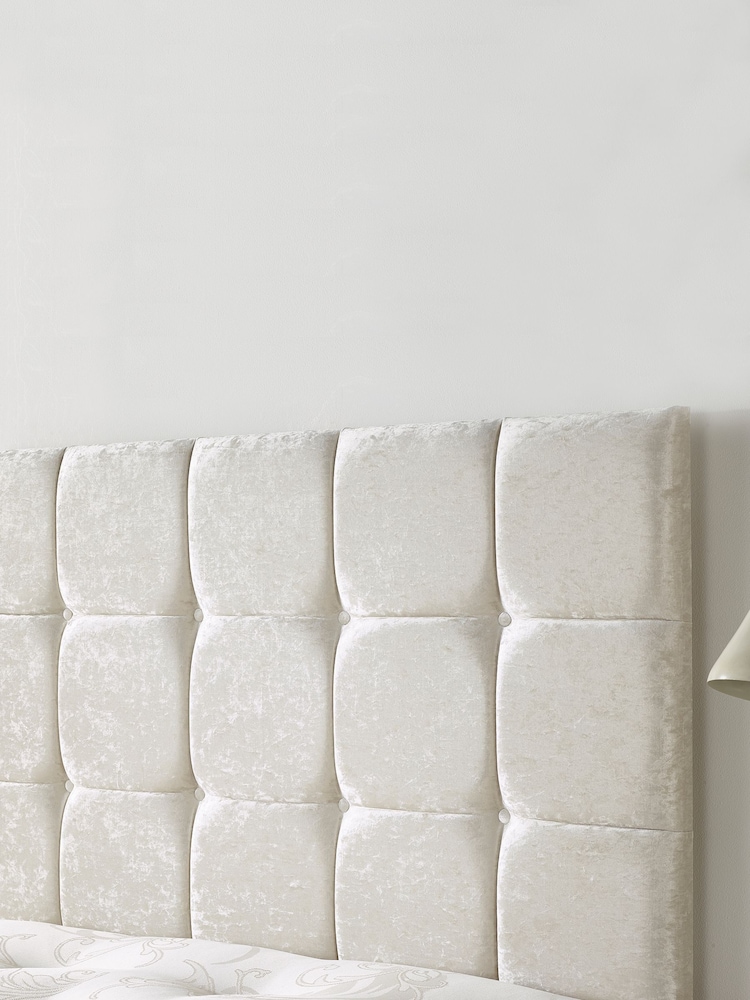 Aspire Furniture Pearl White Pennine Headboard - Image 1 of 2