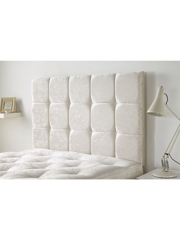Aspire Furniture Pearl White Pennine Headboard - Image 2 of 2
