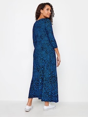 M&Co Blue Petite Scoop Neck Dress - Image 3 of 4