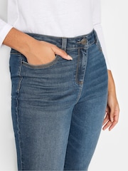M&Co Blue Mid Wash Skinny Jeans - Image 4 of 4