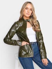 Long Tall Sally Green Funnel Neck Jacket - Image 1 of 4