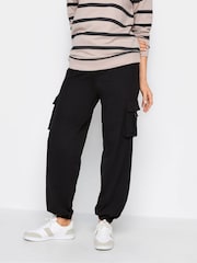Long Tall Sally Black Cargo Joggers - Image 1 of 4