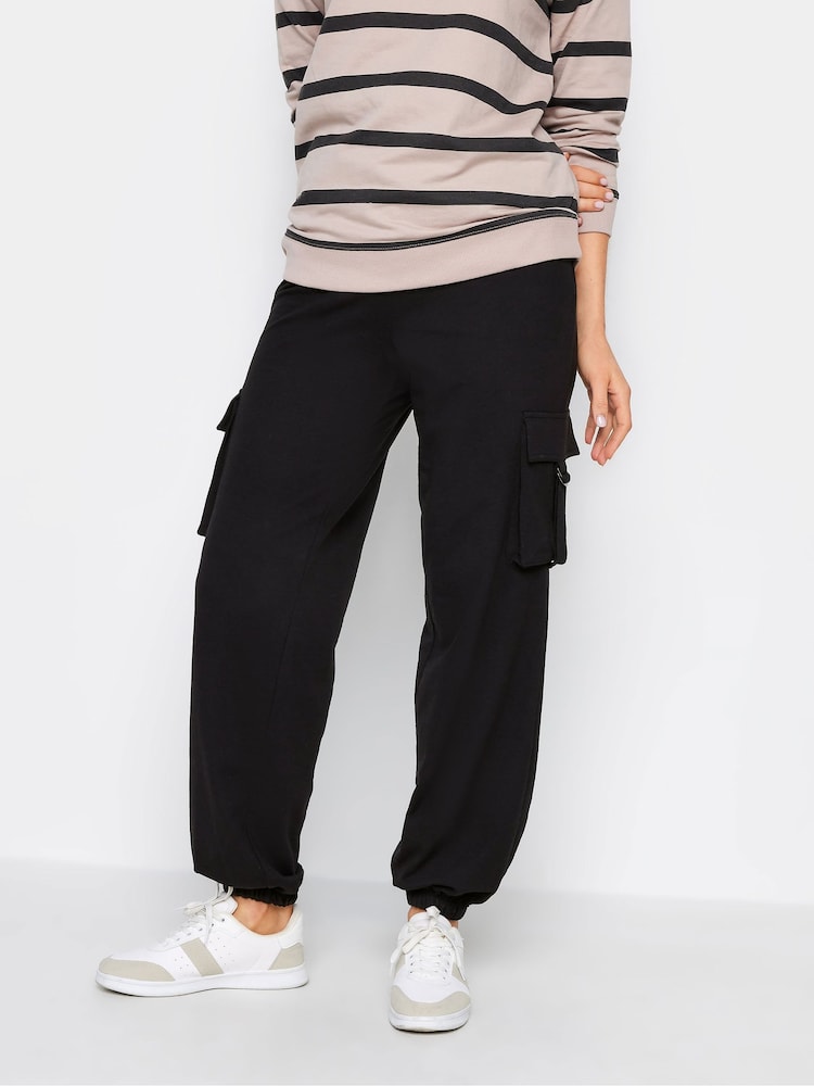 Long Tall Sally Black Cargo Joggers - Image 1 of 4
