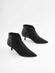 Black Forever Comfort® Heeled Pointed Shoe Boots - Image 4 of 7