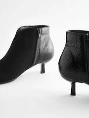 Black Forever Comfort® Heeled Pointed Shoe Boots - Image 6 of 7