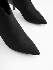 Black Forever Comfort® Heeled Pointed Shoe Boots - Image 7 of 7