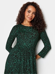 M&Co Green Scoop Neck Midi Dress - Image 4 of 5
