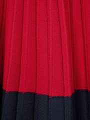 Reiss Red Mia Junior Knitted Polo Skater Dress - Image 7 of 7