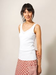 White Stuff White 100% Cotton Seabreeze Vest - Image 1 of 5