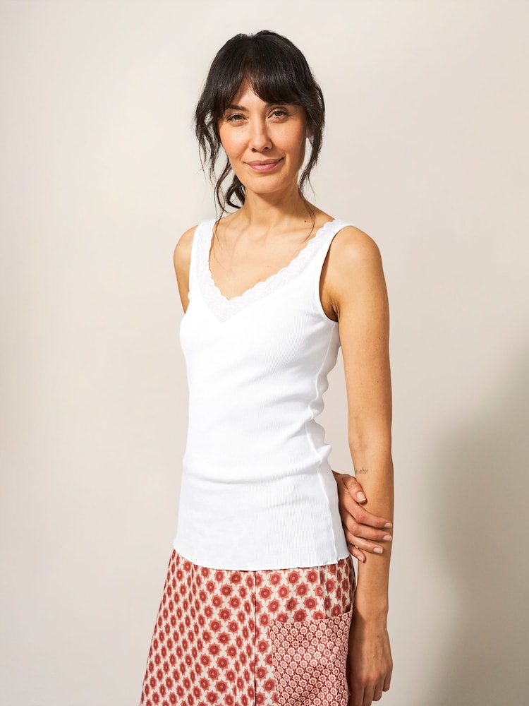 White Stuff White 100% Cotton Seabreeze Vest - Image 1 of 5