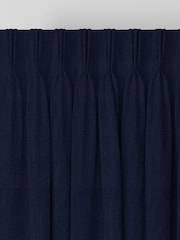 Laura Ashley Blue Swanson Made to Measure Curtains - Image 5 of 9