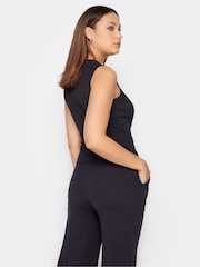 Long Tall Sally Black Scuba Waistcoat - Image 2 of 5