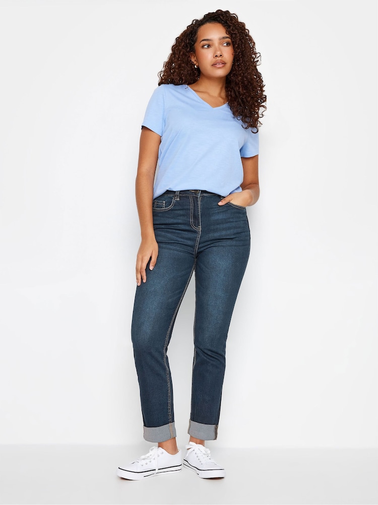 Womens M&Co Blue Cigarette Jeans US 14 x L31