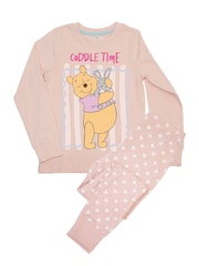 Brands In Pink Disney Winnie The Pooh Cuddle Time Pyjamas - Image 1 of 3