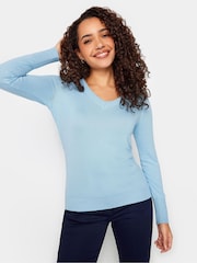 M&Co Light Blue V-Neck T-Shirt - Image 2 of 5