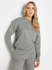 Long Tall Sally Grey Crew Neck Sweatshirt - Image 1 of 5