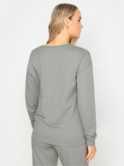Long Tall Sally Grey Crew Neck Sweatshirt - Image 3 of 5