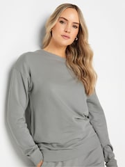Long Tall Sally Grey Crew Neck Sweatshirt - Image 4 of 5