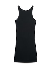 Black - Superdry Jersey Cross Back Mini Dress - Image 4 of 6