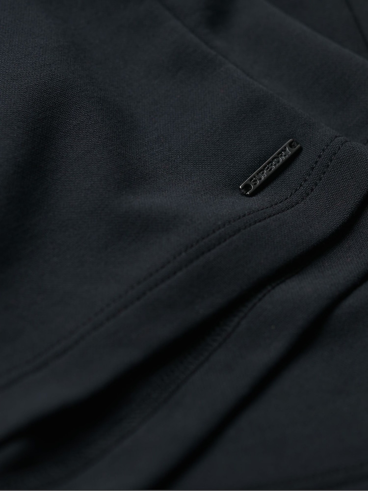Negru - Rochie mini cu bretele încrucișate la spate Superdry Jerseu - Image 5 of 6