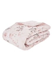 Colcha acolchoada floral reversível Canterbury Catherine Lansfield - Imagem 4 de 4