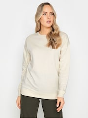 Long Tall Sally Cream Crew Neck Sweatshirt - Image 1 of 4