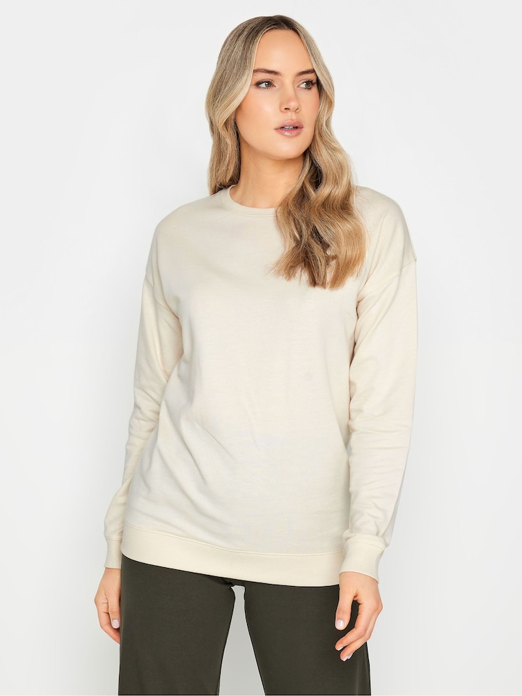 Long Tall Sally Cream Crew Neck Sweatshirt - Image 1 of 4