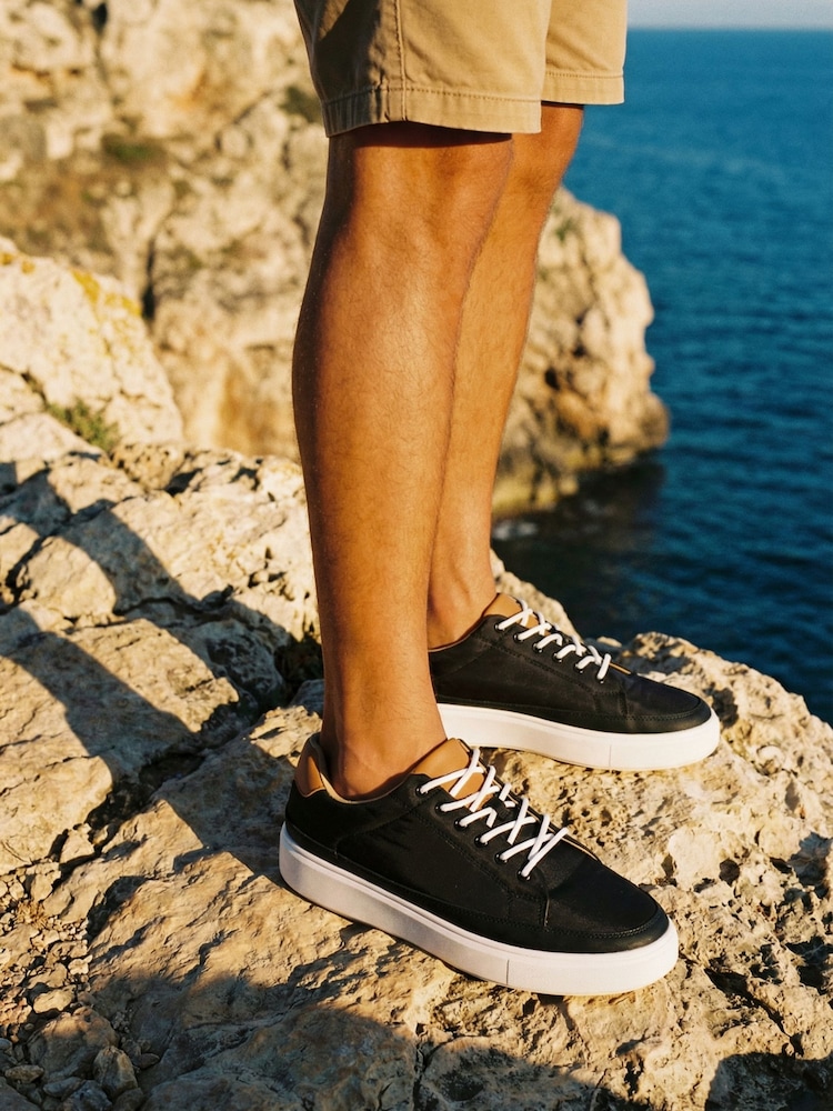 Novo Black Nevada Lace Up Trainers - Image 1 of 6