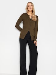 Long Tall Sally Brown Crew Neck Cardigan - Image 3 of 7