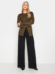 Long Tall Sally Brown Crew Neck Cardigan - Image 4 of 7