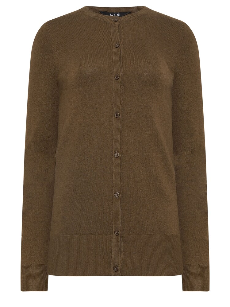 Long Tall Sally Brown Crew Neck Cardigan - Image 7 of 7