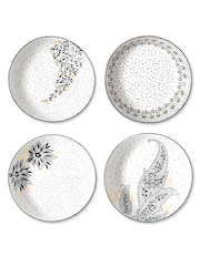 Sara Miller Artisanne Noir Set of 4 Low Bowls - Image 2 of 5