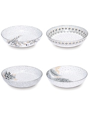 Sara Miller Artisanne Noir Set of 4 Low Bowls - Image 3 of 5