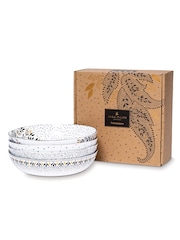Sara Miller Artisanne Noir Set of 4 Low Bowls - Image 5 of 5