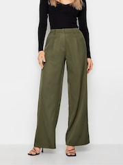 Long Tall Sally Green Tailored Wide Leg Trousers - Image 2 of 5