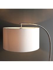 Gallery Home Silver Flin Nickel Floor Lamp - Image 2 of 8