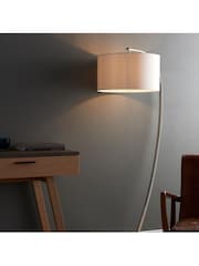 Gallery Home Silver Flin Nickel Floor Lamp - Image 3 of 8