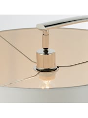 Gallery Home Silver Flin Nickel Floor Lamp - Image 5 of 8