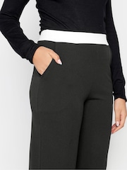Long Tall Sally Black Contrast Trousers - Image 4 of 4